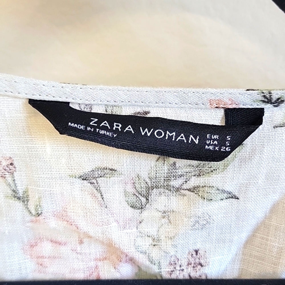 Zara womens small crossover peplum top. - Picture 5 of 6